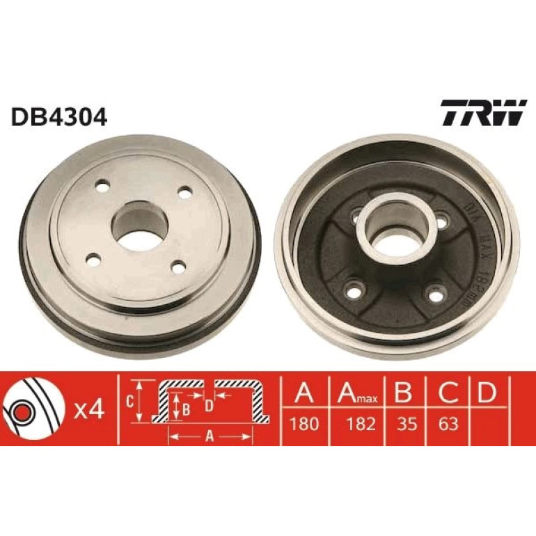 Bremstrommel DB4304