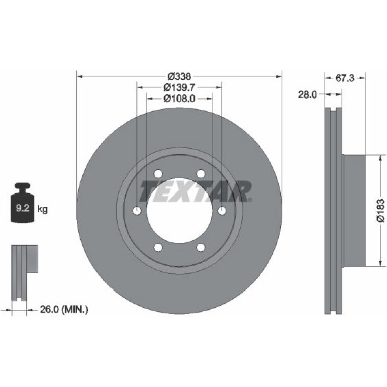 Bremsscheibe 92137303 Bremsscheibe 92137303
