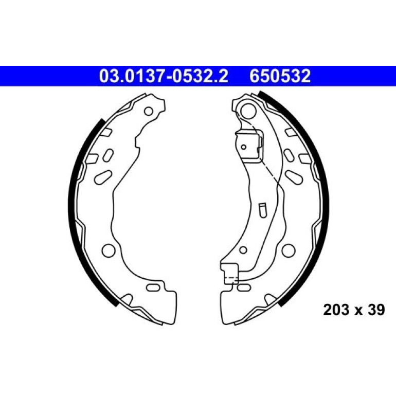 Bremsbackensatz 03.0137-0532.2