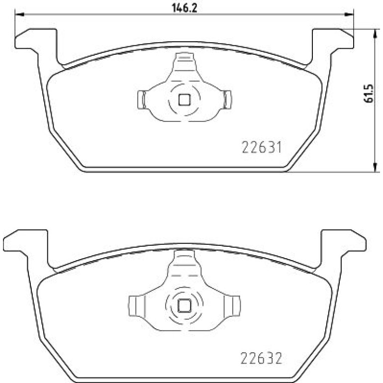 Bremsbelagsatz, Scheibenbremse 8DB 355 032-951