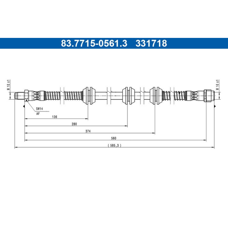 Bremsschlauch 83.7715-0561.3 Bremsschlauch 83.7715-0561.3