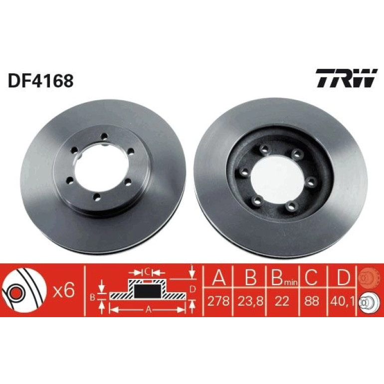 Bremsscheibe DF4168