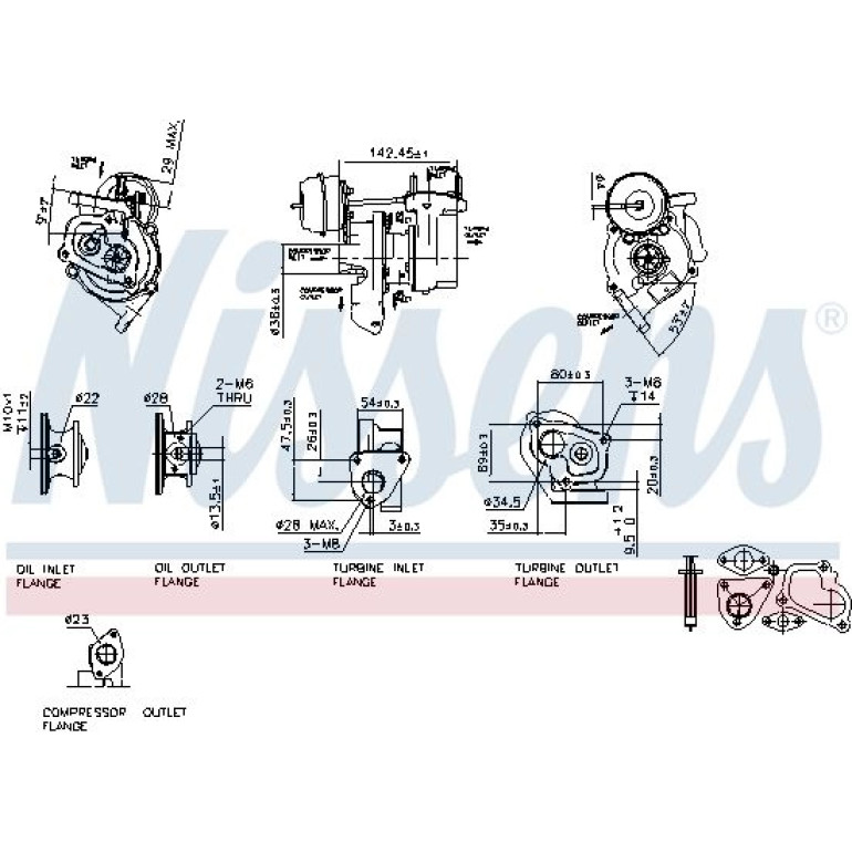 Nissens Turbolader 93156