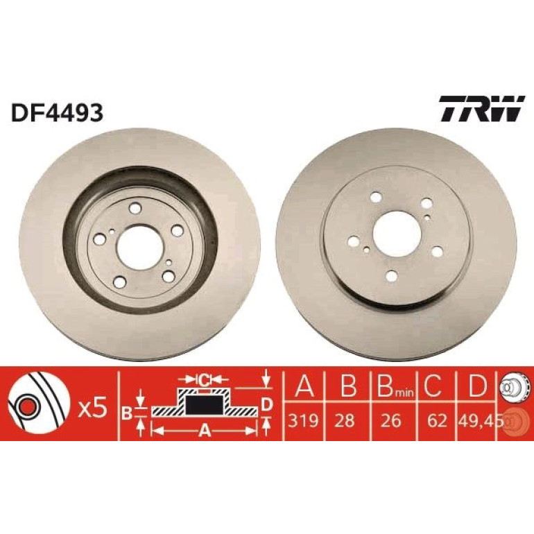 Bremsscheibe DF4493