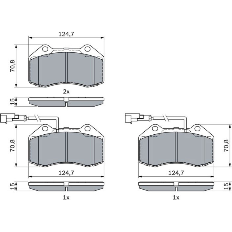 Bremsbelagsatz, Scheibenbremse 0 986 494 903 Bremsbelagsatz, Scheibenbremse 0 986 494 903