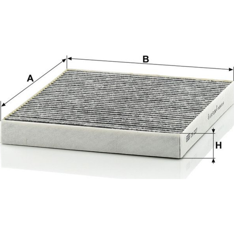 MANN-FILTER CUK 2227 Innenraumfilter, Aktivkohlefilter MANN-FILTER CUK 2227 Innenraumfilter, Aktivkohlefilter