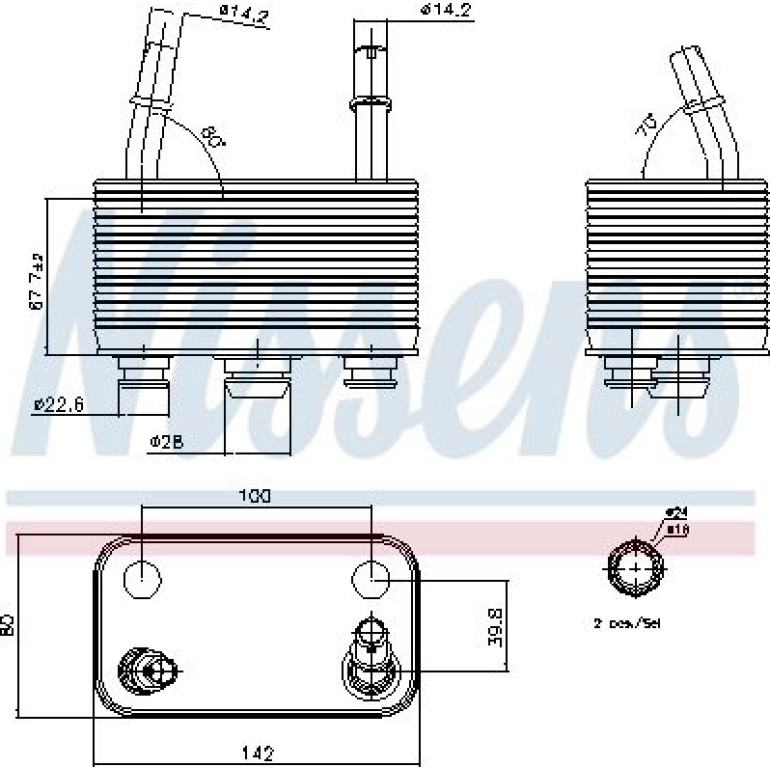 Ölkühler, Automatikgetriebe 90678 Ölkühler, Automatikgetriebe 90678