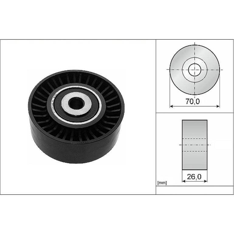 Umlenk-/Führungsrolle, Keilrippenriemen 532 0544 10 Umlenk-/Führungsrolle, Keilrippenriemen 532 0544 10