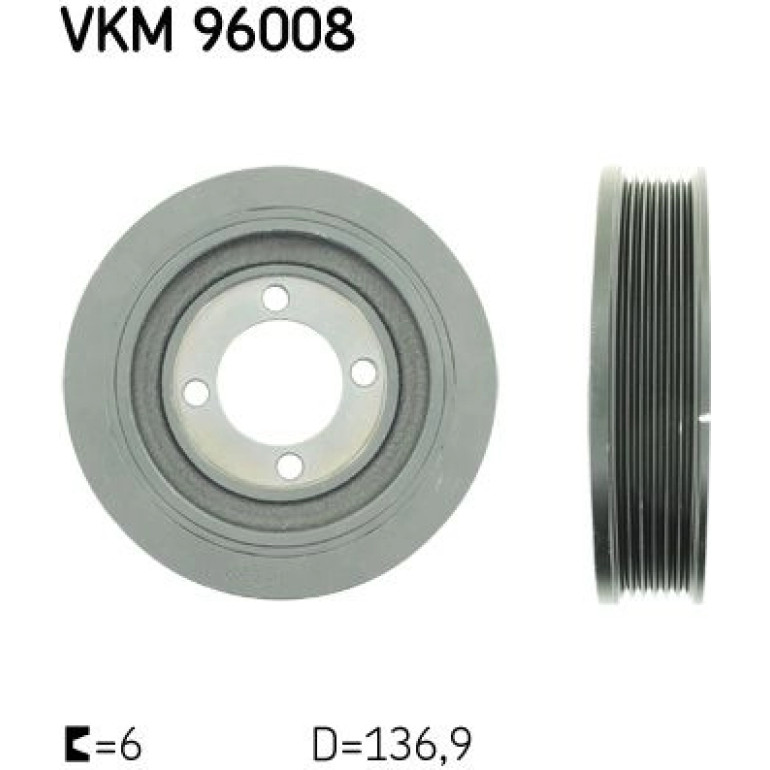 Riemenscheibe, Kurbelwelle VKM 96008 Riemenscheibe, Kurbelwelle VKM 96008