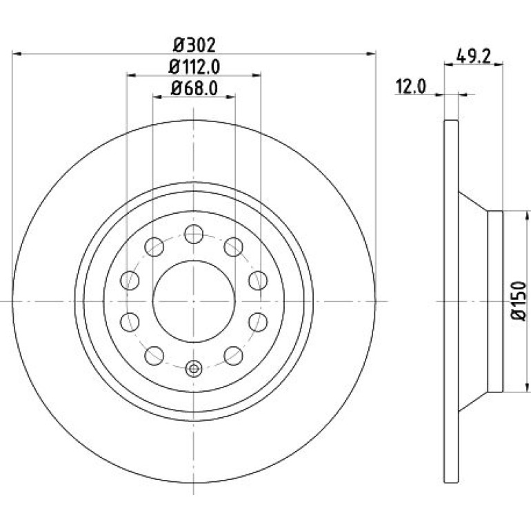 Bremsscheibe 8DD 355 111-181