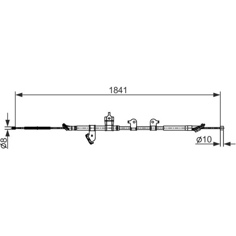 Seilzug, Feststellbremse 1 987 482 568 Seilzug, Feststellbremse 1 987 482 568