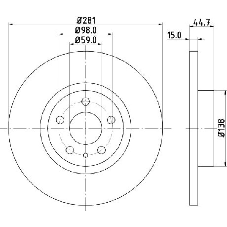 Bremsscheibe 8DD 355 106-451