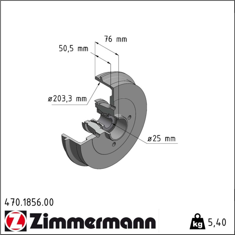 Bremstrommel 470.1856.00 Bremstrommel 470.1856.00
