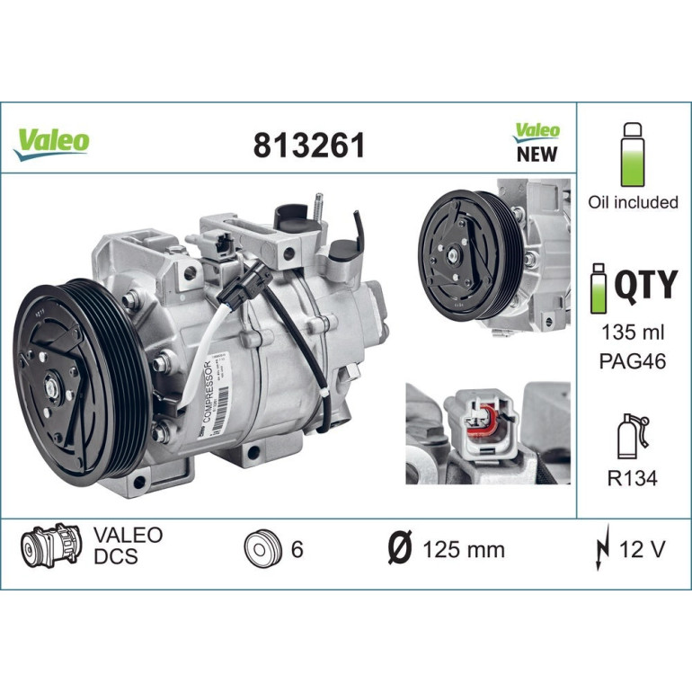 Kompressor, Klimaanlage 813261 Kompressor, Klimaanlage 813261