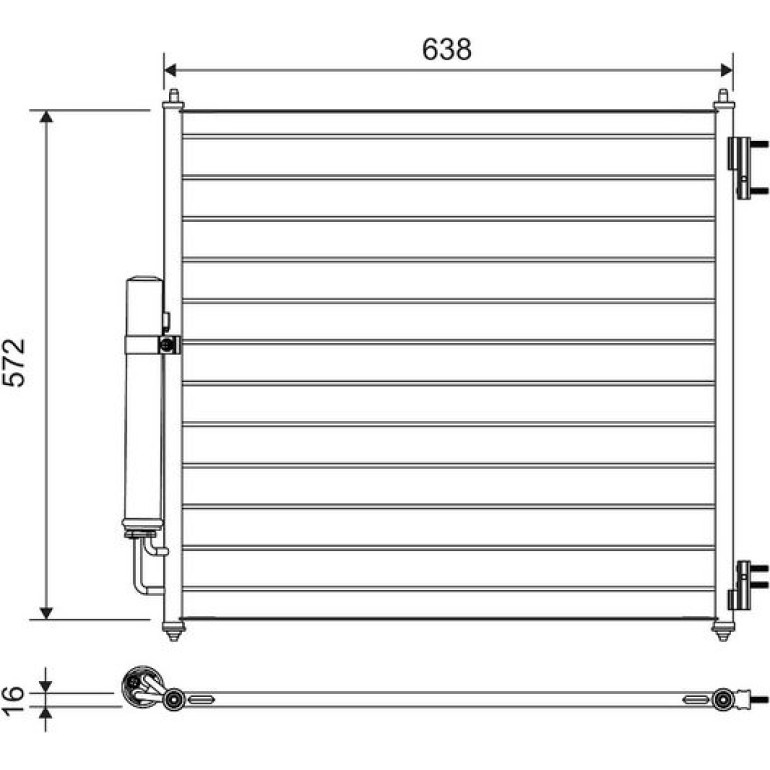 Kondensator, Klimaanlage 814053