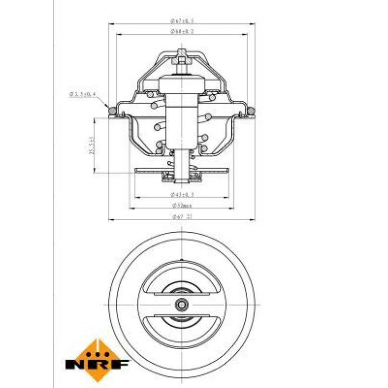 Thermostat, Kühlmittel 725184 Thermostat, Kühlmittel 725184