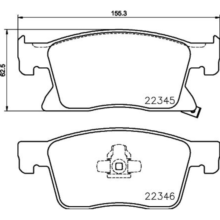 Bremsbelagsatz, Scheibenbremse 8DB 355 024-781 Bremsbelagsatz, Scheibenbremse 8DB 355 024-781