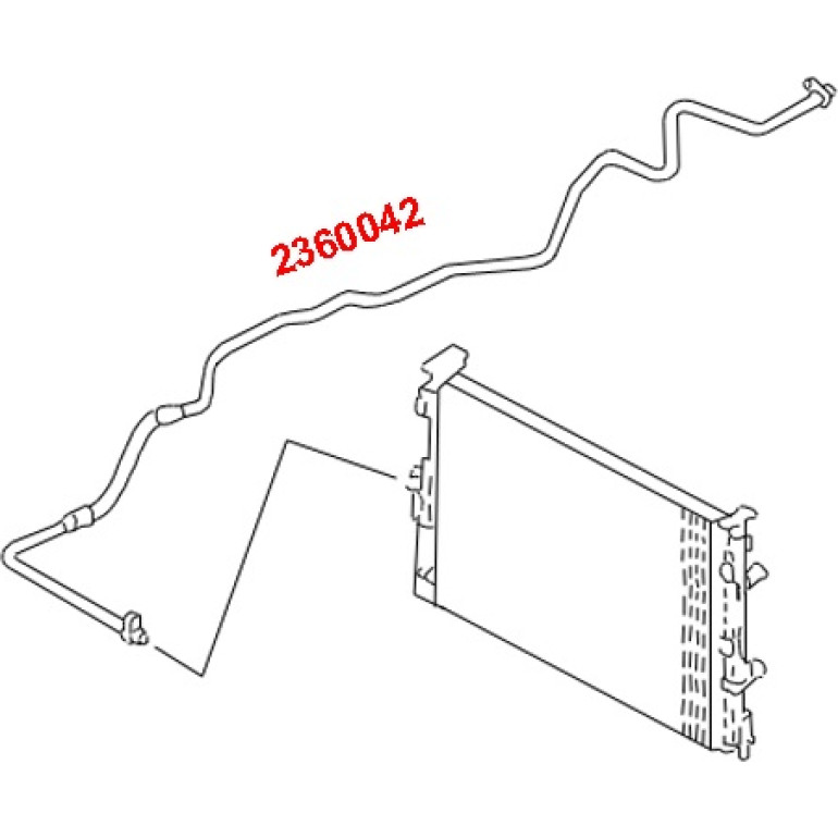 Hochdruck-/Niederdruckleitung, Klimaanlage 2360042 Hochdruck-/Niederdruckleitung, Klimaanlage 2360042