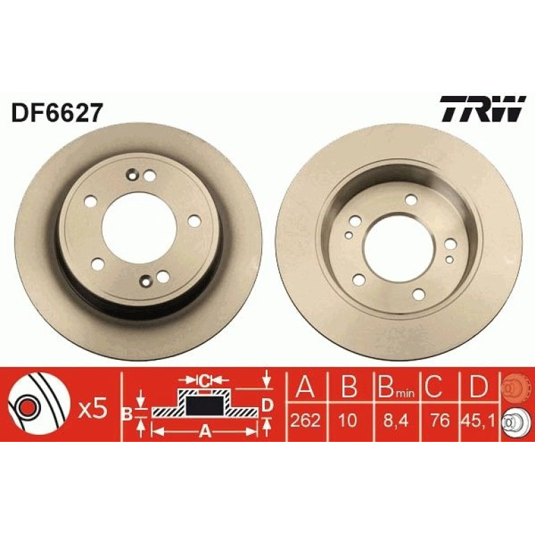 Bremsscheibe DF6627
