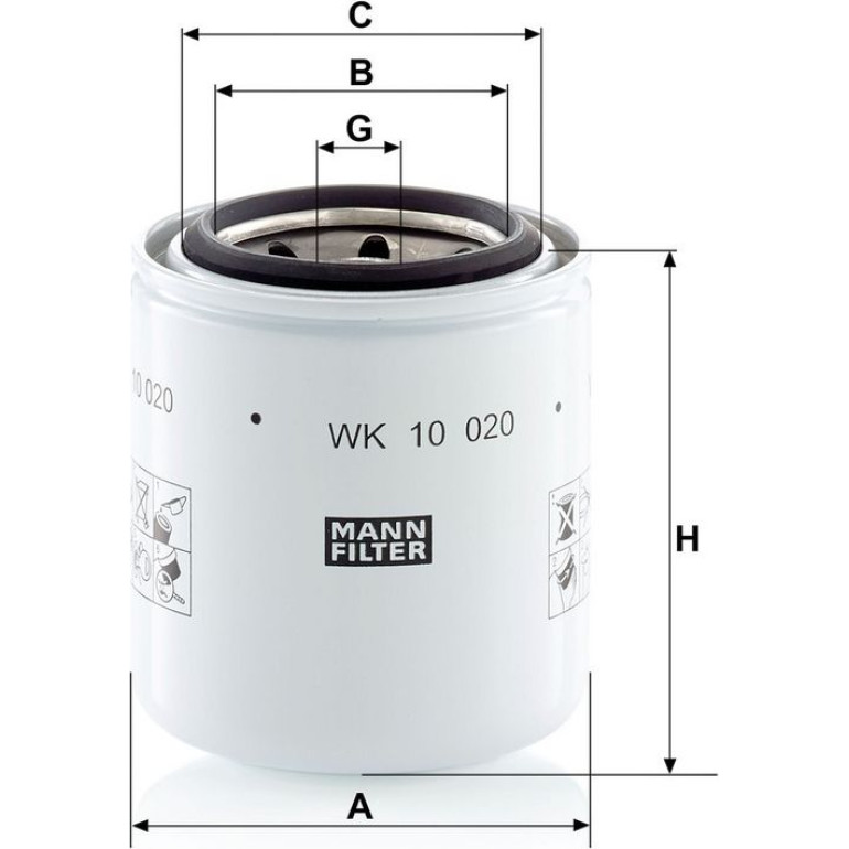 Kraftstofffilter WK 10 020 Kraftstofffilter WK 10 020
