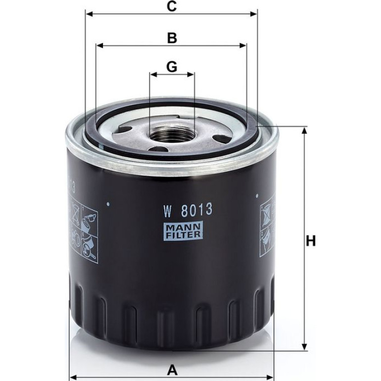 Ölfilter W 8013 Ölfilter W 8013