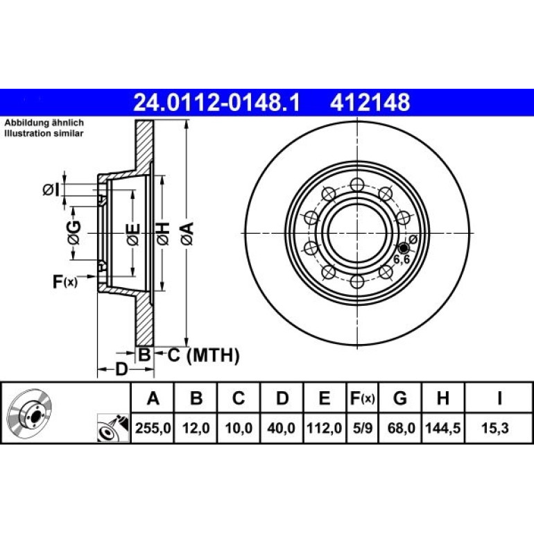 Bremsscheibe 24.0112-0148.1