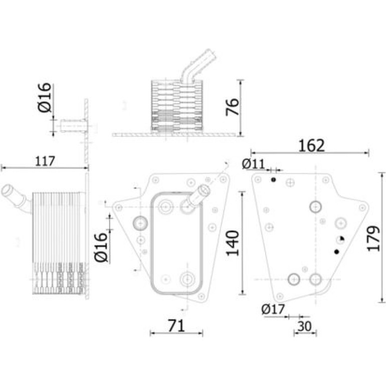 Ölkühler, Motoröl CLC 274 000S