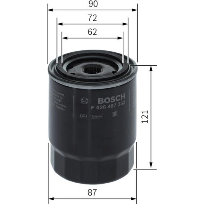 Ölfilter F 026 407 332 Ölfilter F 026 407 332