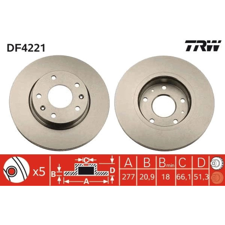 Bremsscheibe DF4221 Bremsscheibe DF4221