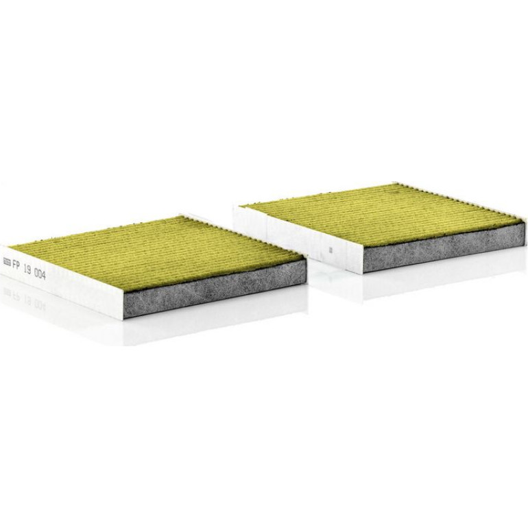 MANN-FILTER FP 19 004 Innenraumfilter FreciousPlus Aktivkohlefilter mit Polyphenol, antibakteriell, Feinstaubfilter (PM 2.5)