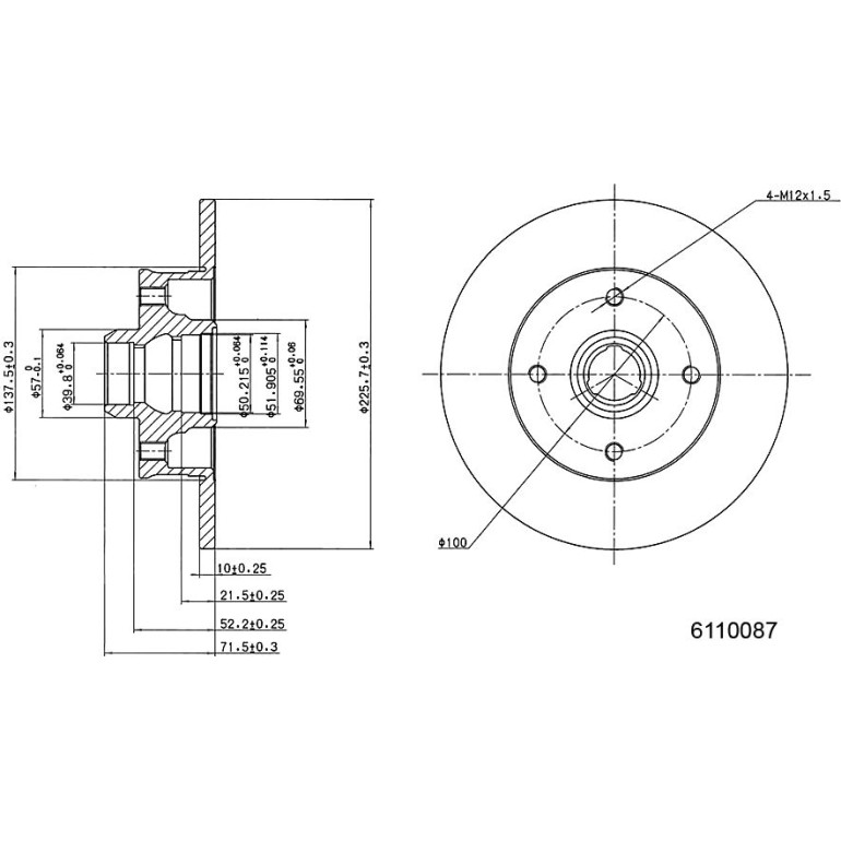 Bremsscheibe 6110087