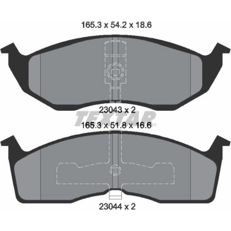 Bremsbelagsatz, Scheibenbremse 2304301