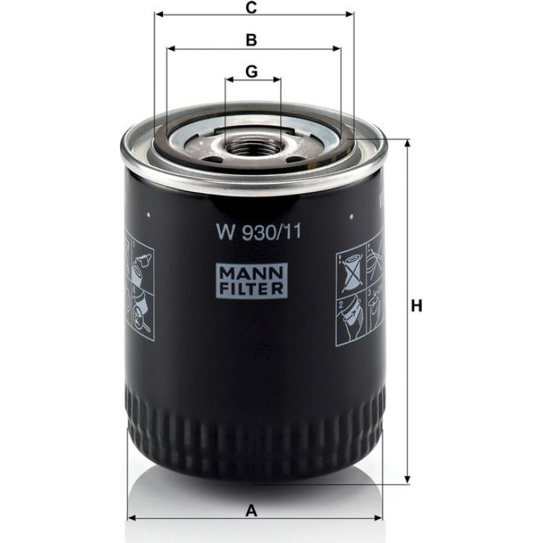 Ölfilter W 930/11 Ölfilter W 930/11