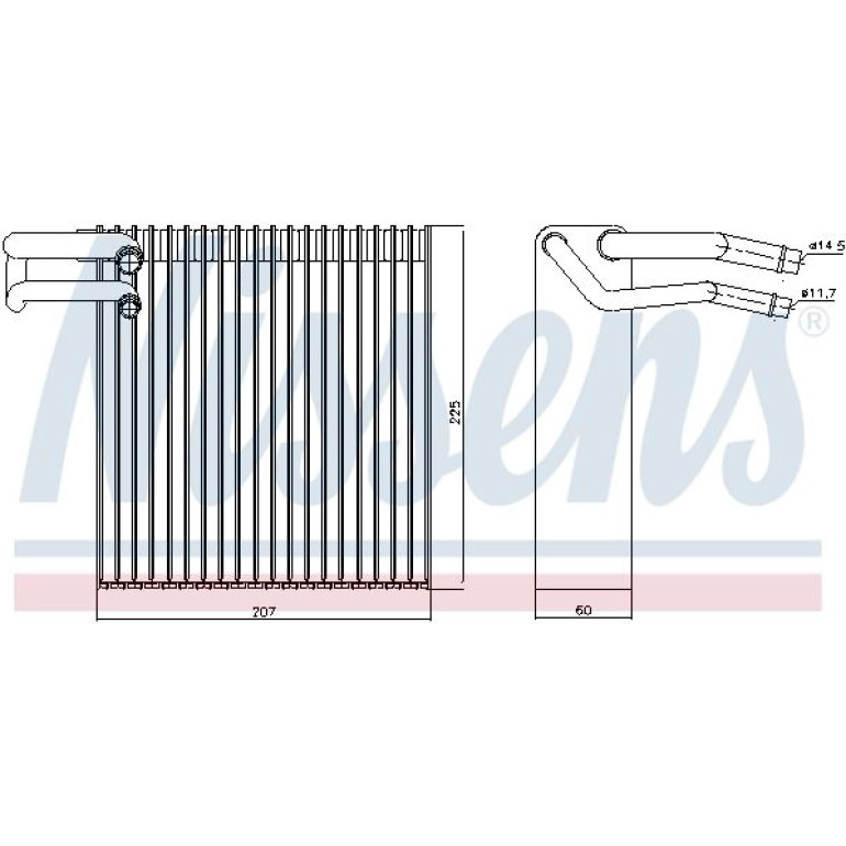 Verdampfer, Klimaanlage 92188 Verdampfer, Klimaanlage 92188