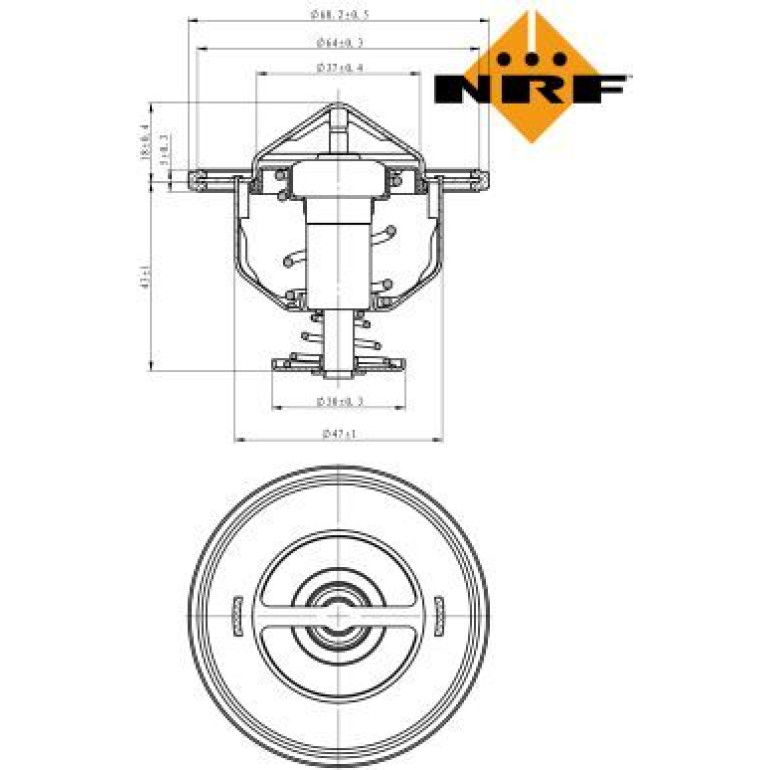 Thermostat, Kühlmittel 725176 Thermostat, Kühlmittel 725176