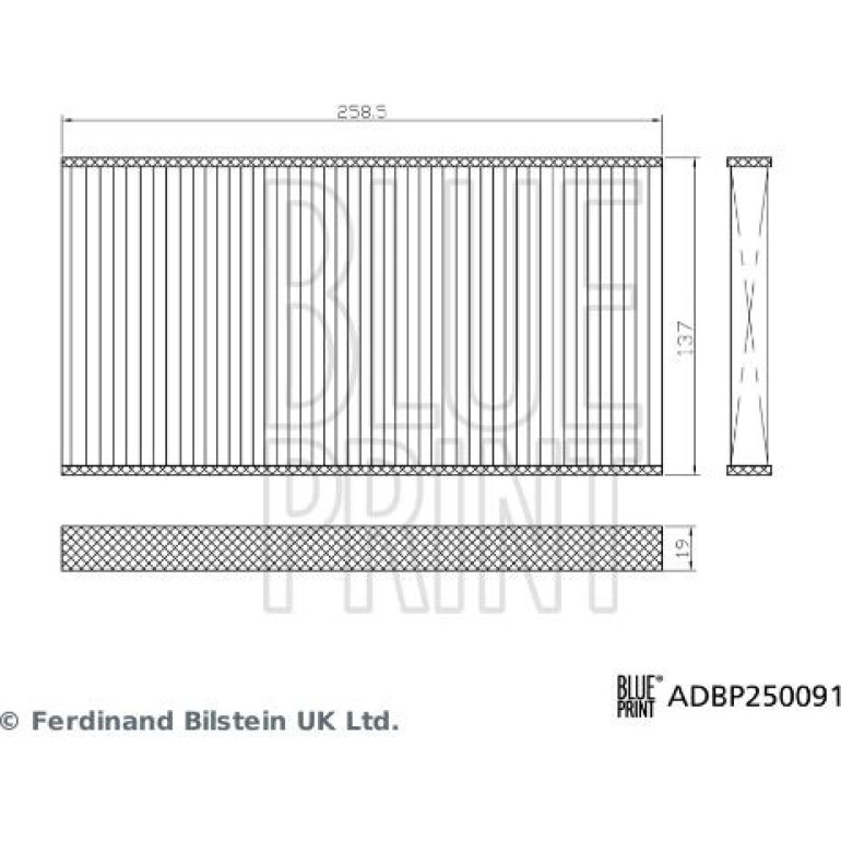 Filtersatz, Innenraumluft ADBP250091 Filtersatz, Innenraumluft ADBP250091