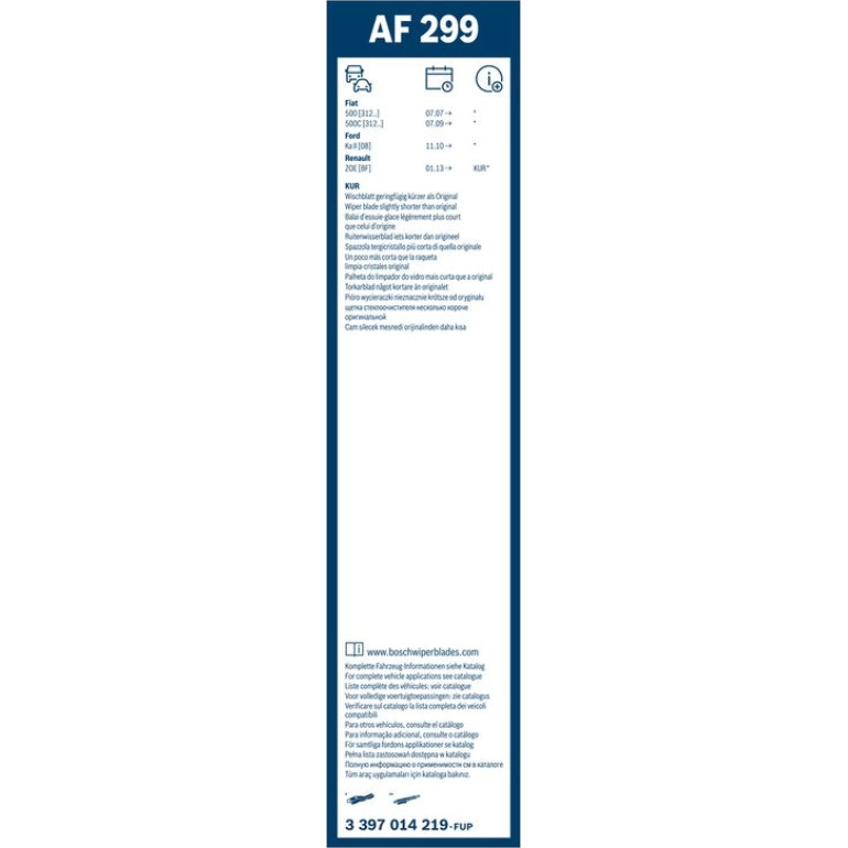 BOSCH AF 299 Scheibenwischer Aerofit 3 397 014 219