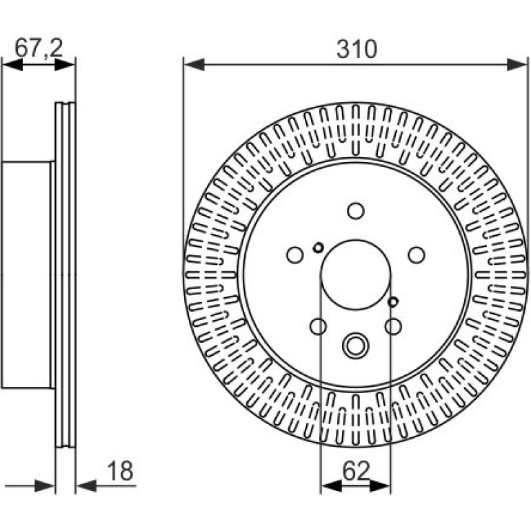 Bremsscheibe 0 986 479 615 Bremsscheibe 0 986 479 615