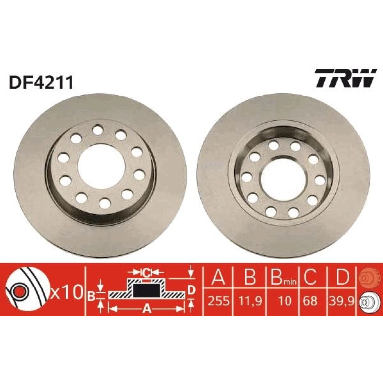 Bremsscheibe DF4211 Bremsscheibe DF4211