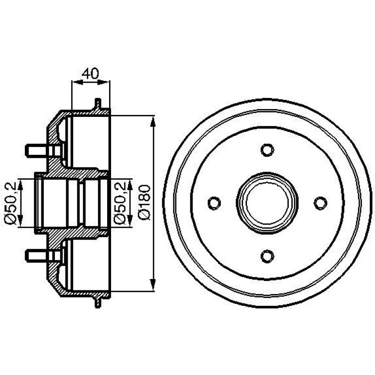 Bremstrommel 0 986 477 099 Bremstrommel 0 986 477 099