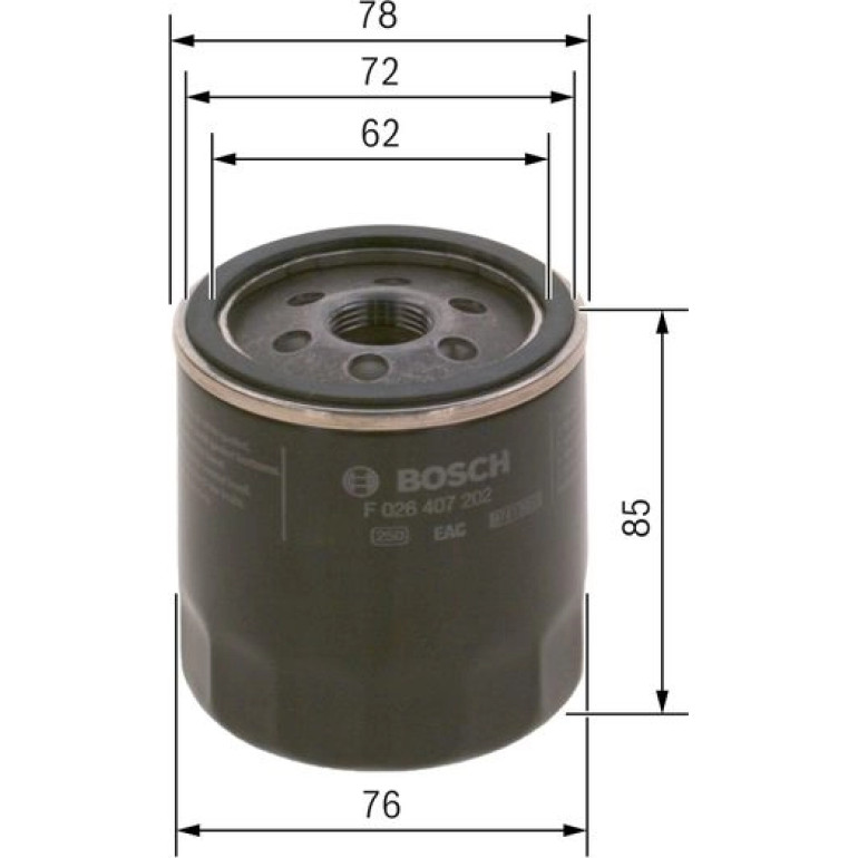 BOSCH F 026 407 202 Ölfilter BOSCH F 026 407 202 Ölfilter