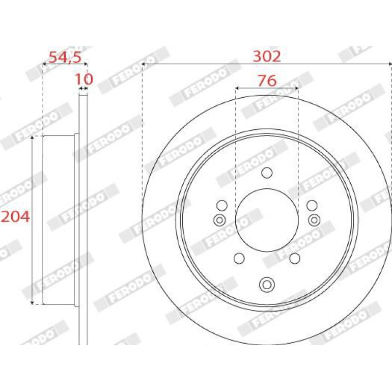 Bremsscheibe DDF2772C