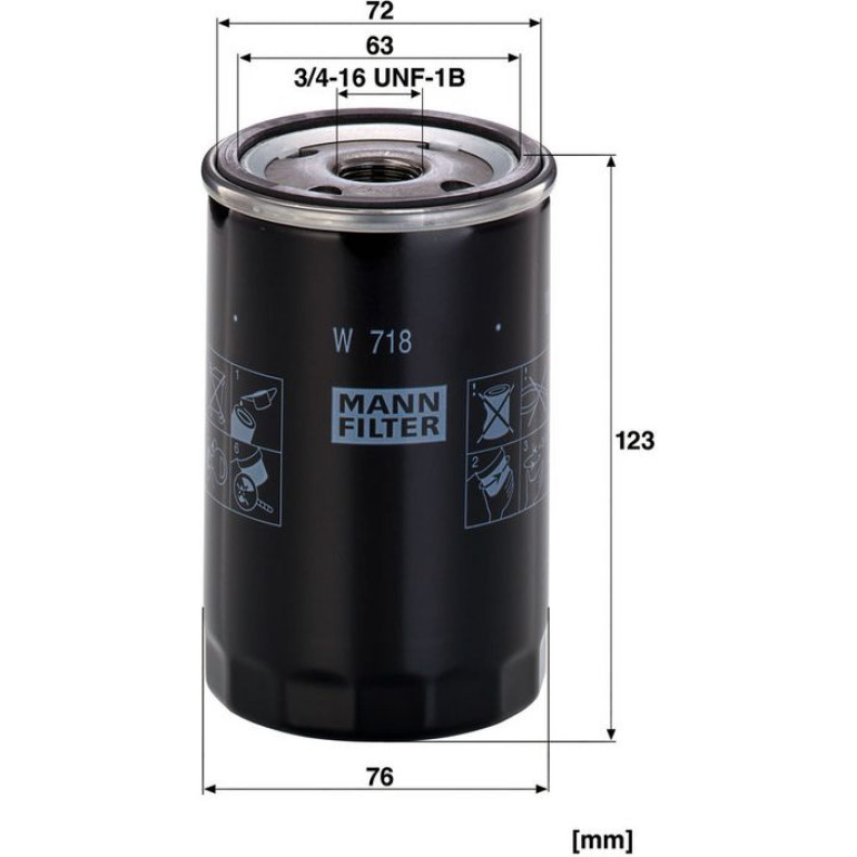 Ölfilter W 718 Ölfilter W 718