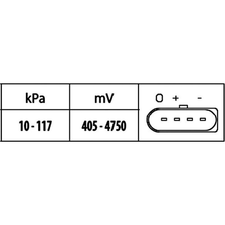 Sensor, Saugrohrdruck 6PP 009 400-541