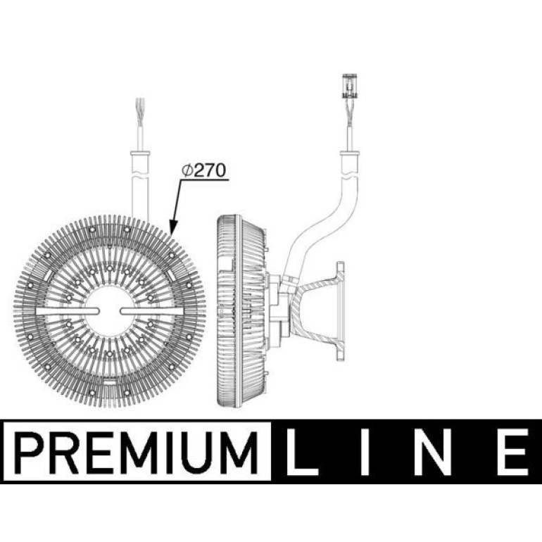 Kupplung, Kühlerlüfter CFC 243 000P