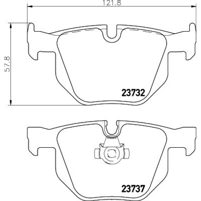 Bremsbelagsatz, Scheibenbremse 8DB 355 010-471 Bremsbelagsatz, Scheibenbremse 8DB 355 010-471