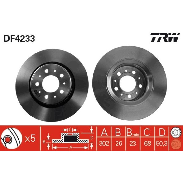 Bremsscheibe DF4233 Bremsscheibe DF4233