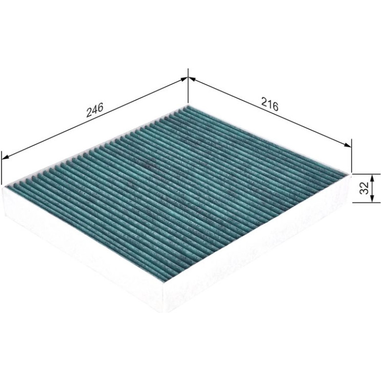 BOSCH 0 986 628 504 Innenraumfilter BOSCH 0 986 628 504 Innenraumfilter
