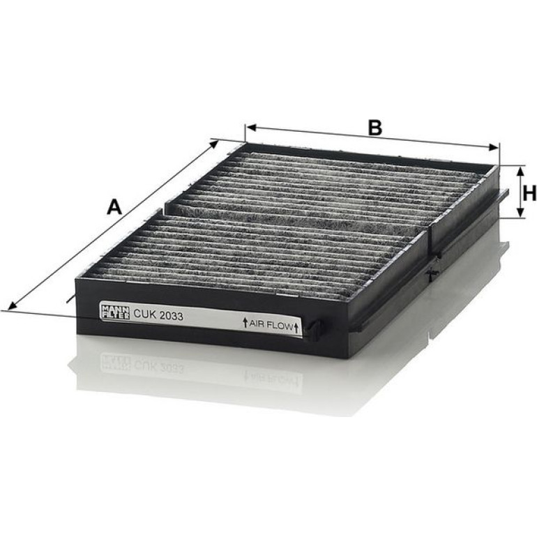 MANN-FILTER CUK 2033-2 Innenraumfilter, Aktivkohlefilter MANN-FILTER CUK 2033-2 Innenraumfilter, Aktivkohlefilter