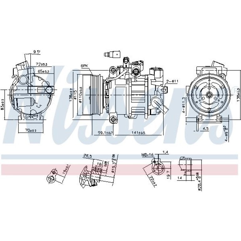 Kompressor, Klimaanlage 890551 Kompressor, Klimaanlage 890551